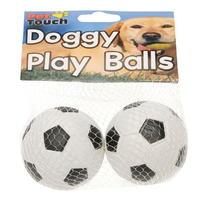 Unbranded Touch 2 Pack Sponge Dog Balls