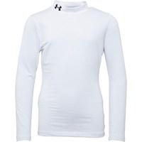 Under Armour Junior ColdGear Evo Fitted Long Sleeve Mock White