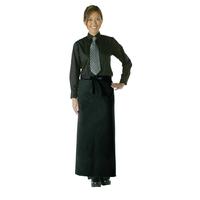 uniform works long bistro apron black