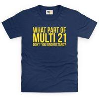 understand multi 21 kids t shirt