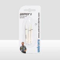 Unicorn Gripper Dart Shafts - White, White