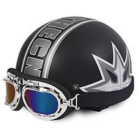 Unisex New Summer Vintage Motorcycle Helmets Open Face Half Motorbike Goggles Helmet
