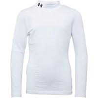 Under Armour Junior ColdGear Evo Fitted Long Sleeve Mock White