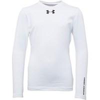 Under Armour Junior ColdGear Evo Fitted Long Sleeve Crew Neck Top White