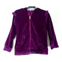 Unbranded Age 11 Years Purple Velvet Track Suit Top And Bottoms*