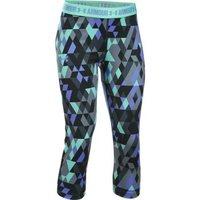 Under Armour HeatGear Armour Printed Capri Tights - Girls - Stealth Grey