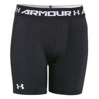 Under Armour Heat Gear Armour Mid Shorts - Youth - Black/White