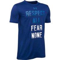 under armour fear none tee boys caspianwhite brilliant blue