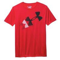 under armour junior rising pixelated logo ss t risk red