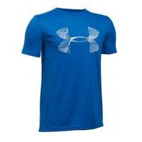 Under Armour Kids\' UA Combo Logo SS Tee - Ultra Blue