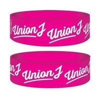 Union J Pink Rubber Wristband Band