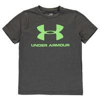 under armour sportstyle logo t shirt junior boys