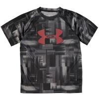 under armour big logo print t shirt junior boys