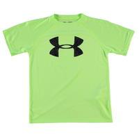 under armour big logo solid t shirt junior boys