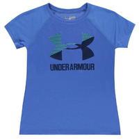 under armour big logo short sleeve t shirt junior girls