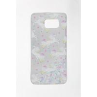 unicorn moving glitter samsung s6 case