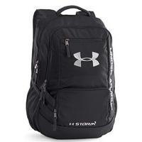 Under Armour Hustle Schoolbag/Backpack - Black/Silver