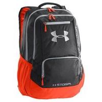 Under Armour Hustle Storm Schoolbag/Backpack - Black/Volcano Orange