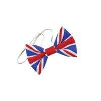 union jack cloth dickie bow tie