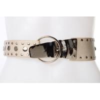 Unusual Metal Bracket Studded Belt