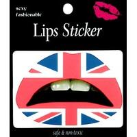 Union Jack Pack Of 2 Lip Tattoos