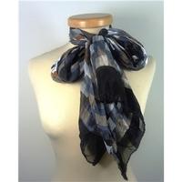 Unbranded Multi-Coloured Chequered Silk Scarf