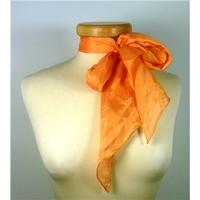 Unbranded Burnt Orange Silk Scarf