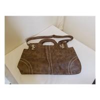 Unbranded, Brown Crocodile Effect Leather Hand Bag