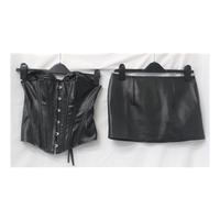 Unbranded black outfit- Size: 6/8 - Black corset - size: 10 - Black skirt