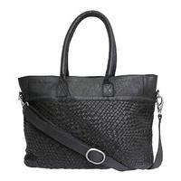 unmade copenhagen handbags braiding big bag black