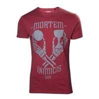 Uncharted 4 A Thief\'s End Men\'s Mortem Inimicis Suis T-shirt Medium Red