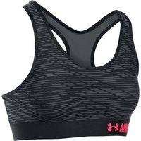 Under Armour Mid Printed Sports Bra - Womens - Black