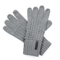 Unisex Brompton Waffle Knit Gloves Quarry Grey Marl