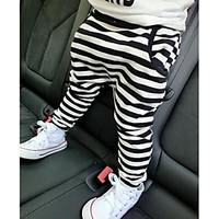 Unisex Casual/Daily Striped Pants-Cotton Spring Fall