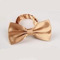 Unisex Vintage / Party / Work / Casual Bow Tie, Polyester Solid All Seasons