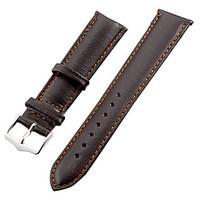 Unisex 20mm Leather Watch Band (Brown) Cool Watch Unique Watch Fashion Watch
