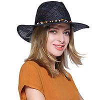 unisex polyester bucket hat vintage party work casual patchwork spring ...