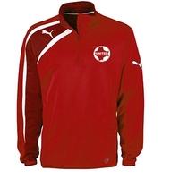 united football academy spirit half zip top red kids