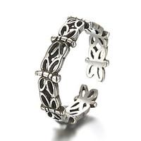 Unisex Vintage Pattern Punk Dragonfly Antique Sterling Silver Ring Band Rings Daily / Casual 1pc