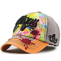 Unisex Women Men\'s Cotton Baseball/Peaked/Alpine Cap Sun Hat Casual Embroidery Print Outdoors Sports Summer Blue/Wine/Orange/Grey/Beige