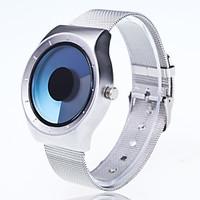 Unisex Fashion Watch Wrist watch Unique Creative Watch Chinese Quartz Large Dial Stainless Steel Band Unique Creative Casual Silver