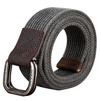 Unisex Fabric Waist Belt, Casual Solid Knitting