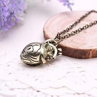 Unisex Fashion Hollow Heart Pendant Alloy Pendant Necklace(Golden, Silver)(1 Pc)