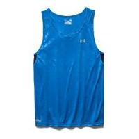 Under Armour Men\'s Coldblack Running Singlet - Blue Jet/Black/Reflective - XXL