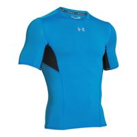 Under Armour Men\'s HeatGear CoolSwitch Compression Short Sleeve Shirt - Electric Blue - XXL