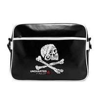 uncharted 4 skull vinyl messenger bag abybag147