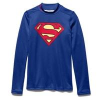 Under Armour Superman Alter Ego Coldgear Mock Baselayer Top - Kids Royal Blue