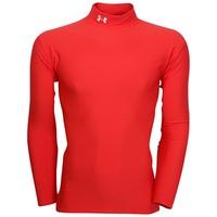 Under Armour Coldgear Longsleeve Mock - Red/white