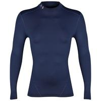 Under Armour Evo Coldgear Compression Mock Baselayer Top - Long Sleeve Navy