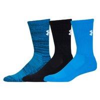 under armour twist crew 3 pack socks electric blue